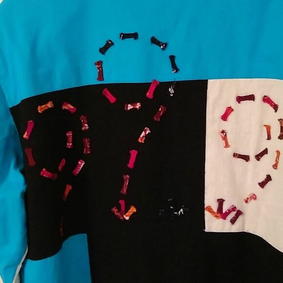 Yak Magik Women's jacket. Size L One of a Kind NWOT Artwear FUN BOLD - Picture 6 of 10